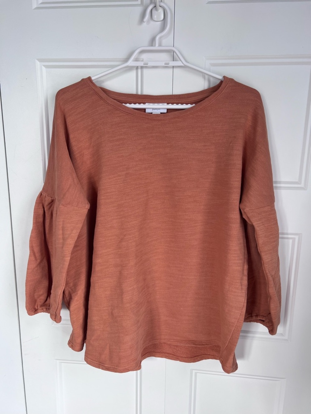Women's Relaxed Rust Pullover sweater